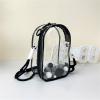 BUBEFSKD 18cm Crossbody Shoulder Bag With Removable Adjustable Strap Clear Storage Pocket Water PVC Organiser Pounches Child view 2