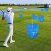 Backyard Golf Game Bucket - Foldable Golf Chipping Game Storage Bucket - Portable Ball Sport Training Equipment for Green Lawn Beach Courtyard Park view 2