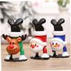 LALADEFIEE 3pcs Christmas Wind-up Cute Reindeer Santa Snowman Festival Playthings Safe Material Smooth Surface Walking Jumping Action Fun Xmas Party Gifts for Adults view 3