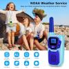 Topsung Walkie Talkies for Kids Long Range Walkie-Talkie for Adults Rechargeable 4 Pack with Lanyard NOAA USB, Family Pink 2 Way Radio Toys for 3-12 Year Old Boys Girls Toddlers Camping Skiing view 4