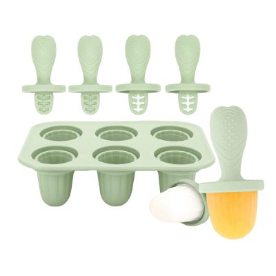 3. Chewable Ice Molds for Infants 6 Cavity Silicone Teether with Safe Edges Iced Treat Maker & Teeth Soother Baby Teething I