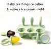 3. Chewable Ice Molds for Infants 6 Cavity Silicone Teether with Safe Edges Iced Treat Maker & Teeth Soother Baby Teething I view 4