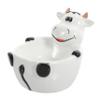 ETHZZLE Creative Ceramic Cartoon Animal Bowl for Multi-purpose Soup and Snack Container Cute Cow Shape Tableware for Boys and Food-grade Material and Photo Prop view 1