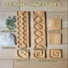 Wooden Marble Run Track Set of 2 Wind+Whirlpol Race Machine Set Wooden Maze Board Ball Run Montessori STEM Toy Gift for Kids Marble Wave Course Winding Roller Track Game (Wind+Whirlpol) view 2