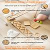 Wooden Marble Run Track Set of 2 Wind+Whirlpol Race Machine Set Wooden Maze Board Ball Run Montessori STEM Toy Gift for Kids Marble Wave Course Winding Roller Track Game (Wind+Whirlpol) view 3