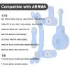 Aluminum Steering Bellcrank Drag Link Set with 25T Servo Horn Arm Upgrade Parts for Arrma 1/10 Senton Granite Typhon Big Rock 3S, Mojave Outcast Kraton 4S (Blue) view 3