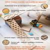 Wooden Marble Run Track Set of 2  Montessori STEM Toy for Kids  Race Machine & Maze Board  Educational Wooden Roller Track Game  Wind & Rocks Run Gift for Children view 3