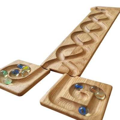 Wooden Marble Run Track  Montessori STEM Toy for Kids  Race Machine & Maze Board  Educational Wooden Roller Track Game  Whirlpool Marble Run Gift for Children