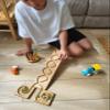 Wooden Marble Run Track  Montessori STEM Toy for Kids  Race Machine & Maze Board  Educational Wooden Roller Track Game  Whirlpool Marble Run Gift for Children view 3
