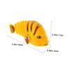 WHAMVOX 3pcs Wind-up Swinging Fish for Cartoon Fish with Clockwork Movement Fun Party Favor and Creative Play Random Color view 2