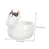 ETHZZLE Cartoon Animal Shape Ceramic Storage Bowl Smooth Surface Cute Breakfast Soup Dish for Boys and Practical Household Use view 2