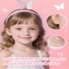 Butterfly Kids Jewelry Set for Girls Hypoallergenic 316L Surgical Stainless Steel Cute Butterflys Earrings Necklace Set Princess Shining Colorful Jewelry Gift for Little Girl Daughter Granddaughter view 2