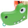 COOLHIYA Wooden Animal Pull Along Car for Educational Traction Plaything Cute Alligator Shape to Stimulate Creativity and Walking Skills Birthday Gift for Boys view 3