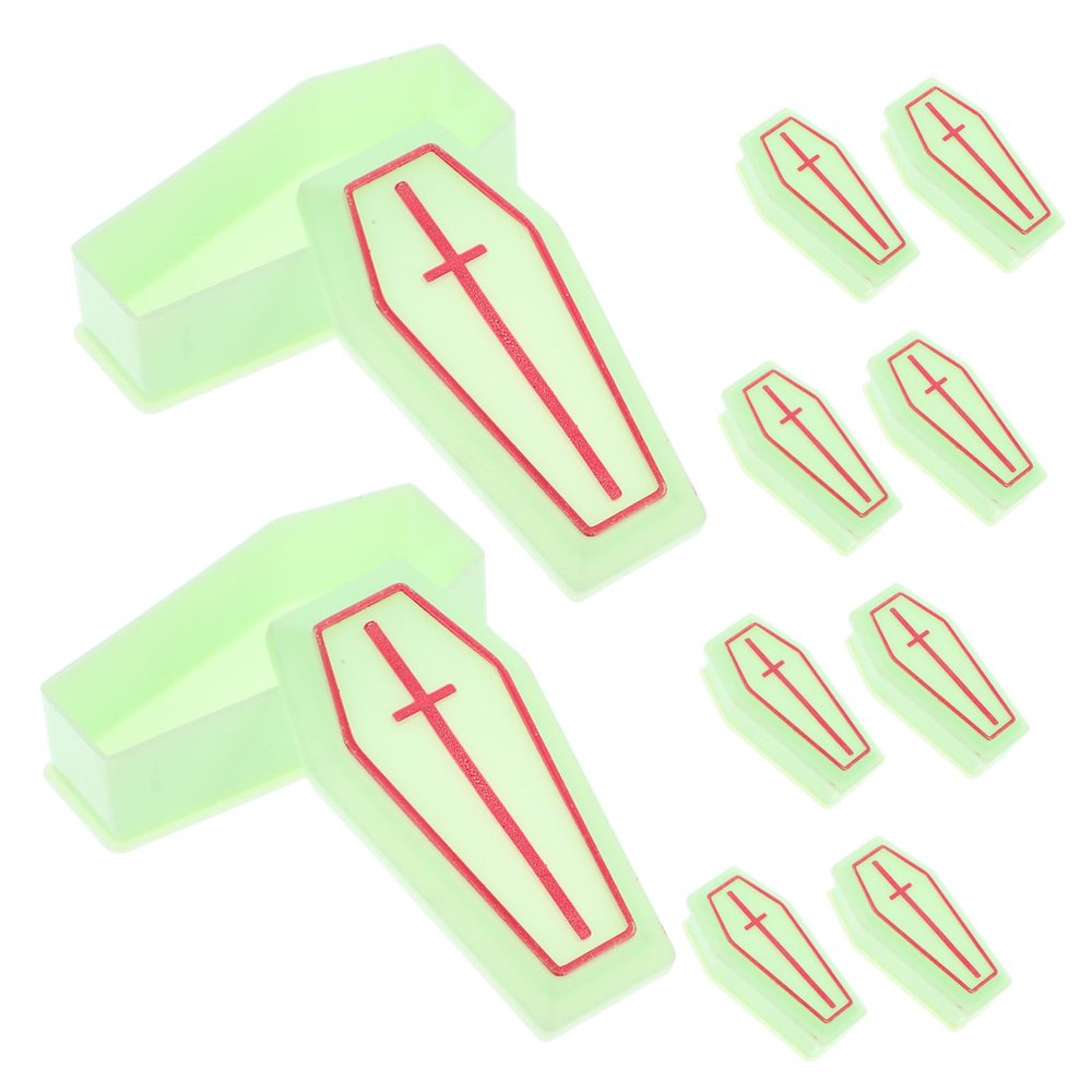 10pcs Miniature Coffin Box for Party Pranks Plastic Mini Coffin Decorations Versatile Halloween and Event Props