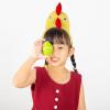 BUBEFSKD Chicken Headwear Rooster Headbands Bowtie Gloves Skirt Costume Set Animal Hair Hoop For Thanksgiving Day Costume Set Rooster Headbands Easter Headwear Animal Hair Hoop view 3