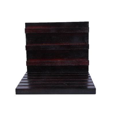 BUBEFSKD Multi Row Solid Wood Challenge Coin Display Stand Medals Display Case Organizers Rack Shelf For Collectors Veterans Day Wooden Coin Holder