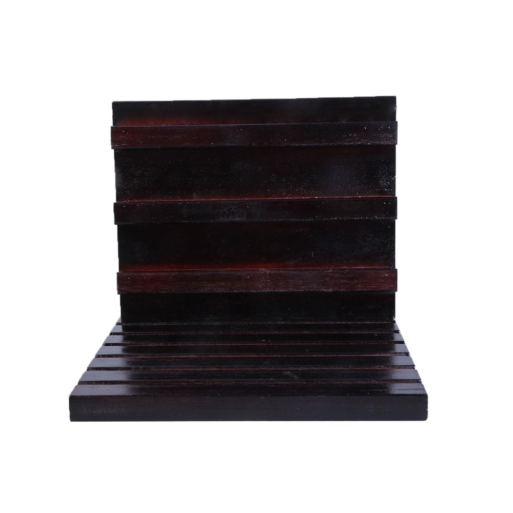 BUBEFSKD Multi Row Solid Wood Challenge Coin Display Stand Medals Display Case Organizers Rack Shelf For Collectors Veterans Day Wooden Coin Holder