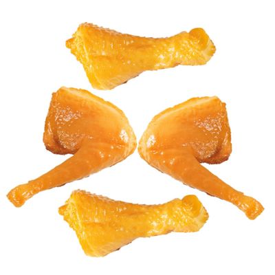 COOLHIYA Lifelike Artificial Chicken Leg with Realistic Texture PVC Fake Food Display Models for Kitchen Decoration and Photography Props Safe Play Food