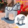 Luwecf Christmas Decoration Rocking Wood Base Lightweight Multifunctional for 12+ Months 9x3x10.2inch, Light Gray view 3