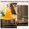 TJYZGXQ 5pcs,12" 3D Printed Dinosaur Eggs,Dragon Egg,Crystal Dragon Toys,Snake Eggs, T RexAnimals,Fidget Toy,Desk Executive ToyEaster Eggs Basket Stuffers,Toys for Boys Kids Teen 5-7 4-6 8-12 view 3