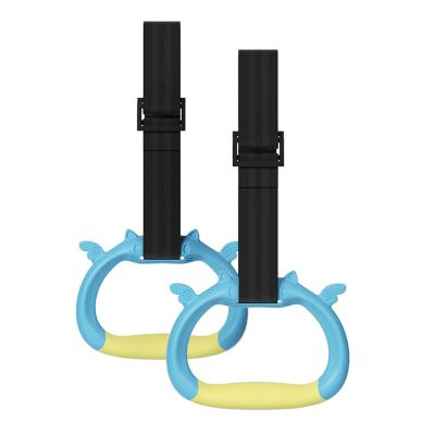 BUBEFSKD Gymnastic Rings Gym for Kids Children Pulls Up Gym Trapeze Rod Equipment Home Exercise with Strap Strength Training Rings for Kids
