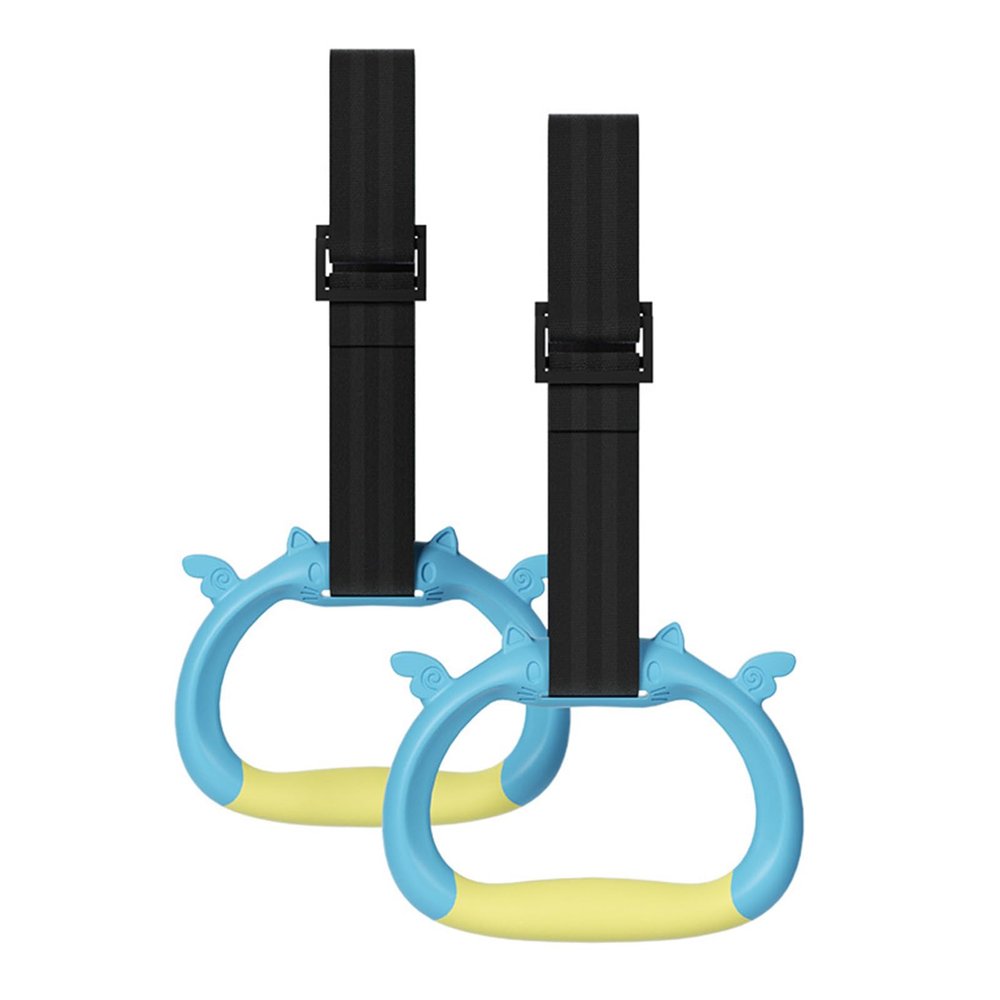 BUBEFSKD Gymnastic Rings Gym for Kids Children Pulls Up Gym Trapeze Rod Equipment Home Exercise with Strap Strength Training Rings for Kids