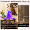 TJYZGXQ 5pcs,12" 3D Printed Dinosaur Eggs,Dragon Egg,Crystal Dragon Toys,Snake Eggs, T RexAnimals,Fidget Toy,Desk Executive ToyEaster Eggs Basket Stuffers,Toys for Boys Kids Teen 5-7 4-6 8-12 view 3