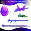 TJYZGXQ 5pcs,12" 3D Printed Dinosaur Eggs,Dragon Egg,Crystal Dragon Toys,Snake Eggs, T RexAnimals,Fidget Toy,Desk Executive ToyEaster Eggs Basket Stuffers,Toys for Boys Kids Teen 5-7 4-6 8-12 view 4