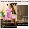 TJYZGXQ 5pcs,12" 3D Printed Dinosaur Eggs,Dragon Egg,Crystal Dragon Toys,Snake Eggs, T RexAnimals,Fidget Toy,Desk Executive ToyEaster Eggs Basket Stuffers,Toys for Boys Kids Teen 5-7 4-6 8-12 view 3
