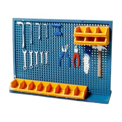harayaa Miniature Garage 1/64 Diorama Car Garage Workshop Display Accessory Resin Crafted Ornament Hand Painted Suitable for Model Collecting, Pegboard Tool