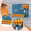 harayaa Miniature Garage 1/64 Diorama Car Garage Workshop Display Accessory Resin Crafted Ornament Hand Painted Suitable for Model Collecting, Pegboard Tool view 2