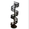1/12 Scale Dolls House Furniture, Spiral Staircase kit 30 Steps (Black Steps and Rail) view 1