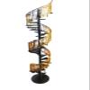 1/12 Scale Dolls House Furniture, Spiral Staircase kit 30 Steps (Black Steps and Rail) view 3