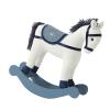 Luwecf Christmas Decoration Rocking Wood Base Lightweight Multifunctional for 12+ Months 9x3x10.2inch, White Blue view 1