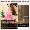 TJYZGXQ 5pcs,12" 3D Printed Dinosaur Eggs,Dragon Egg,Crystal Dragon Toys,Snake Eggs, T RexAnimals,Fidget Toy,Desk Executive ToyEaster Eggs Basket Stuffers,Toys for Boys Kids Teen 5-7 4-6 8-12 view 3