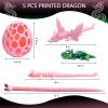 TJYZGXQ 5pcs,12" 3D Printed Dinosaur Eggs,Dragon Egg,Crystal Dragon Toys,Snake Eggs, T RexAnimals,Fidget Toy,Desk Executive ToyEaster Eggs Basket Stuffers,Toys for Boys Kids Teen 5-7 4-6 8-12 view 4