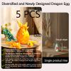 TJYZGXQ 5pcs,12" 3D Printed Dinosaur Eggs,Dragon Egg,Crystal Dragon Toys,Snake Eggs, T RexAnimals,Fidget Toy,Desk Executive ToyEaster Eggs Basket Stuffers,Toys for Boys Kids Teen 5-7 4-6 8-12 view 3