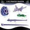 TJYZGXQ 5pcs,12" 3D Printed Dinosaur Eggs,Dragon Egg,Crystal Dragon Toys,Snake Eggs, T RexAnimals,Fidget Toy,Desk Executive ToyEaster Eggs Basket Stuffers,Toys for Boys Kids Teen 5-7 4-6 8-12 view 4