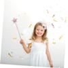 LALADEFIEE 4pcs Star Fairy Wands for Shiny Star-Shaped Fairy Rods Gold Silver Blue Pink for Birthday Parties Cosplay Dress Up Performances and Holiday Decorations view 4