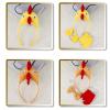 BUBEFSKD Chicken Headwear Rooster Headbands Bowtie Gloves Skirt Costume Set Animal Hair Hoop For Thanksgiving Day Costume Set Rooster Headbands Easter Headwear Animal Hair Hoop view 3