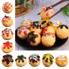 6Pcs Simulation Takoyaki Food Model Realistic Grilled Meat Rounds Model for Home Decoration Kitchen Display Simulation view 2
