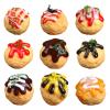 6Pcs Simulation Takoyaki Food Model Realistic Grilled Meat Rounds Model for Home Decoration Kitchen Display Simulation view 3