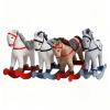 DYNWAVE Christmas Rocking Toy Desk Ornament, Multipurpose Wooden Base 23x8x26cm, Brown view 4