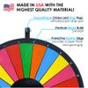36 Inch Retro Color Tabletop Dry Erase Prize Wheel  36 Inch Desktop Spinning Wheel, Durable Wood, Balanced for Fair Odds, Trade Show Booth Raffle Party Event view 3