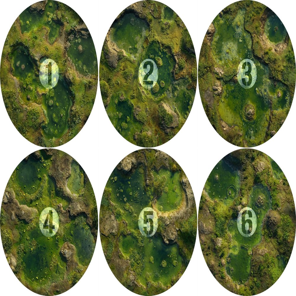 40K Neoprene Objective Marker Set - Chapter Approved 2025 - 7.57" (Blight)