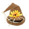 BUBEFSKD Handmade Crochet Children Witch Hat For Festival Halloween Thanksgiving Party Photoshoots Props Kids Pointed Handmade Crochet Witch view 1