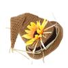 BUBEFSKD Handmade Crochet Children Witch Hat For Festival Halloween Thanksgiving Party Photoshoots Props Kids Pointed Handmade Crochet Witch view 4
