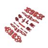 Parts For SCY For JJRC 16101 16102 16103 16104 16106 16201 1/16 Metal Upgrade For Swing Arm Steering Cup Connecting Rod Set RC Car Parts(Red) view 1