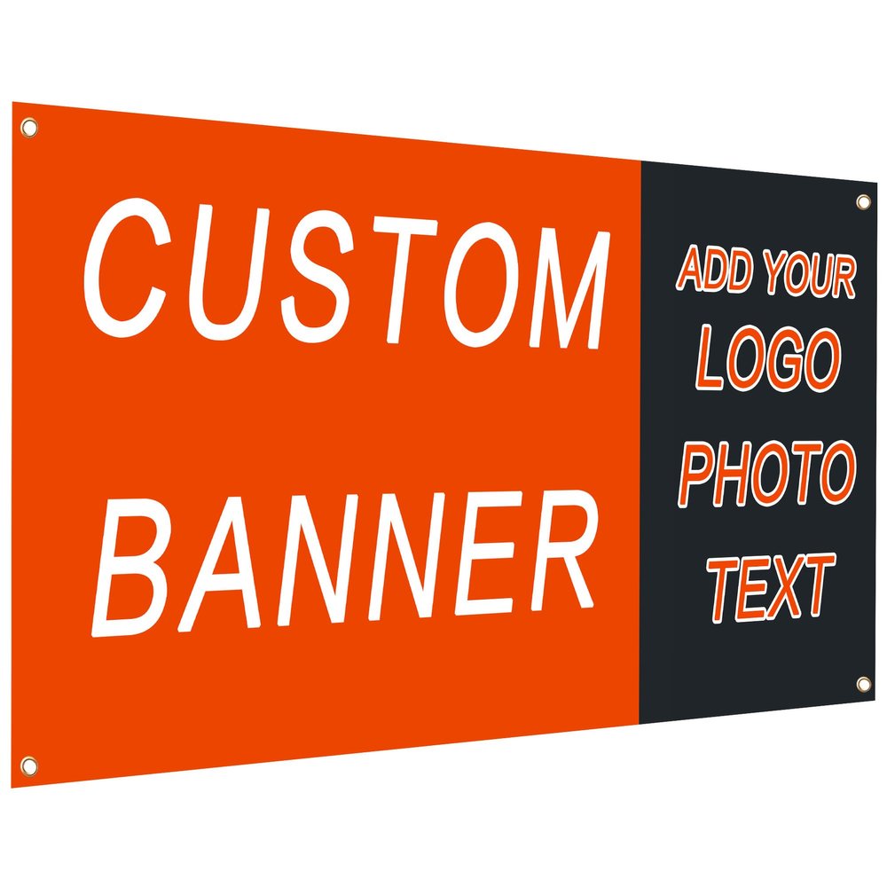 Banners And Signs Customize Custom Banner Personalized Decoration Baby Shower Happy Birthday Banner For Kids Adults Parties Decor Gatherings Background Indoor Outdoor 3x12 FT
