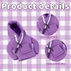 MIRJXB Desk Goose Outfits, Purple Hoodie and Backpack Set, 7 Inch Mini Desk Goose Clothes, Fall Themed Decor for Gooses Lovers and Coworkers view 3
